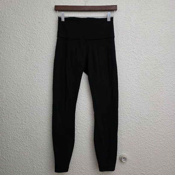 Lululemon Wunder Under Black Hi-Rise 7/8 Tight Luon 25" Women's Size 6 - Picture 1 of 10